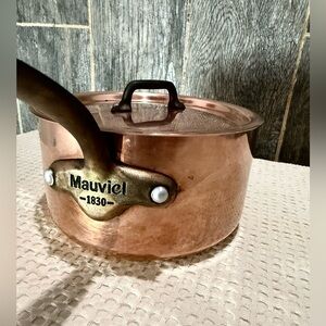 Mauviel 250c Copper Cookware with Lid